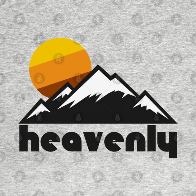 Retro Heavenly ))(( Tourist Souvenir Travel Skiing California Design by darklordpug